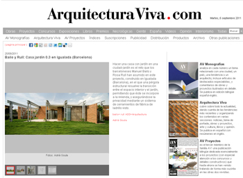 CASA JARDÍN 0.3 - bailo y Rull  ADD + ARQUITECTURA en stepienybarno
